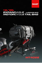 Load image into Gallery viewer, Motorcycle tail bag expandable 19-26L