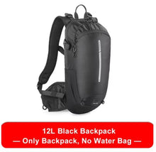 Load image into Gallery viewer, Cycling Backpack 12L Multifunctional Hiking MTB Hydration Bladder ready Black