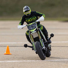 Load image into Gallery viewer, Promoto-SM 1/4 Super Moto Motorcycle, FXR, White: RTR Basic (Requires Battery and Charger) by LOSI