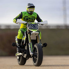 Load image into Gallery viewer, Promoto-SM 1/4 Super Moto Motorcycle, FXR, White: RTR with Battery and Charger by LOSI