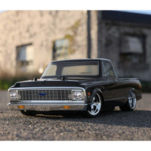 Load image into Gallery viewer, 1972 Chevy C10 Pickup, 1/10 4WD V100 RTR, Black by LOSI
