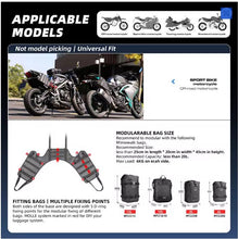 Load image into Gallery viewer, 10L Saddle bag with 3 compartments, removable waterproof liner by Rhinowalk