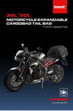 Load image into Gallery viewer, Motorbike tail bag large expandable from 30-50L RhinoWalk