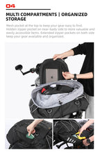 Load image into Gallery viewer, Motorbike tail bag large expandable from 30-50L RhinoWalk