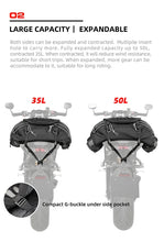 Load image into Gallery viewer, Motorbike tail bag large expandable from 30-50L RhinoWalk
