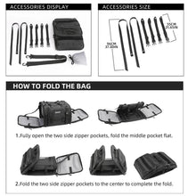 Load image into Gallery viewer, Motorcycle tail bag expandable 19-26L