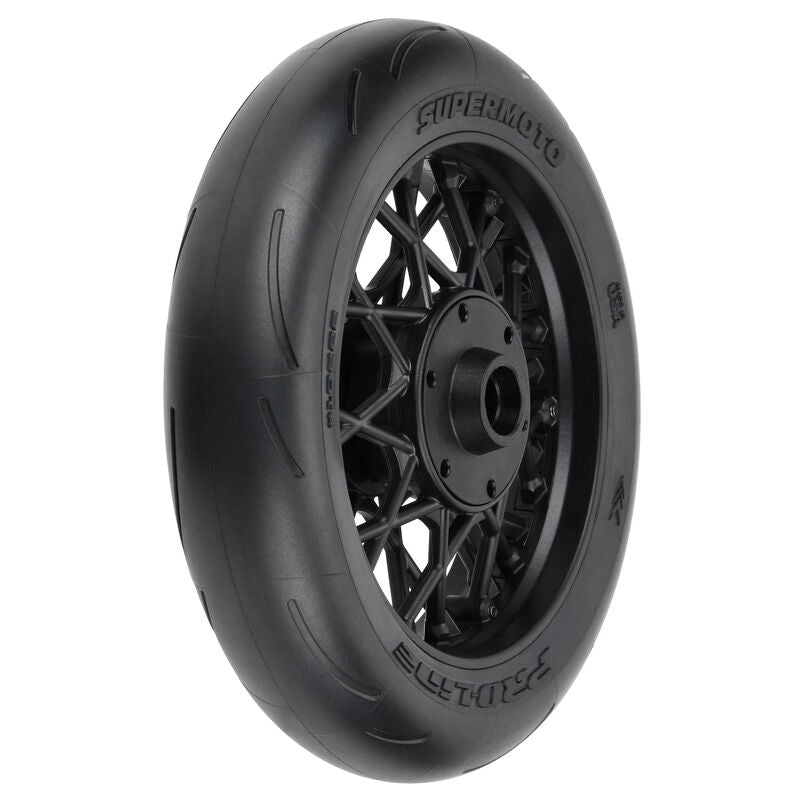 1/4 Supermoto S3 Motorcycle Front Tire MTD Black (1): PROMOTO-MX by Proline