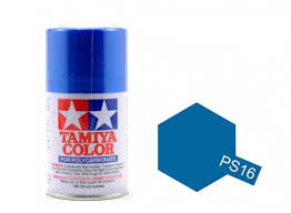 Tamiya Spray Paint-PS-16 POLYCARB SPRAY METALIC BLUE