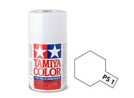 Tamiya Spray Paint- PS-1 POLYCARB WHITE SPRAY