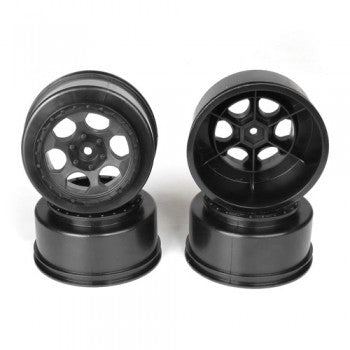 Trinidad SC Wheels for Associated SC5M-SC10-ProSC/+3mm/BLACK/4pcs