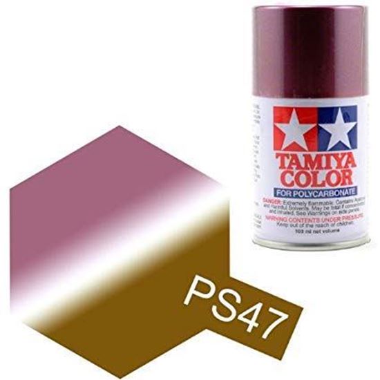 Tamiya Spray Paint-PS-47 POLYCARB IRID PINK/GOLD