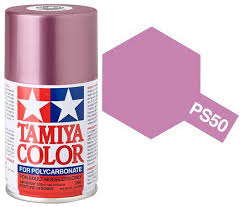Tamiya Spray Paint-PS-50 POLYCARB SPARKLING PINK ANODIZED ALUMINIUM