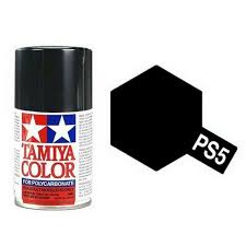 Tamiya Spray Paint- PS-5 POLYCARB SPRAY BLACK