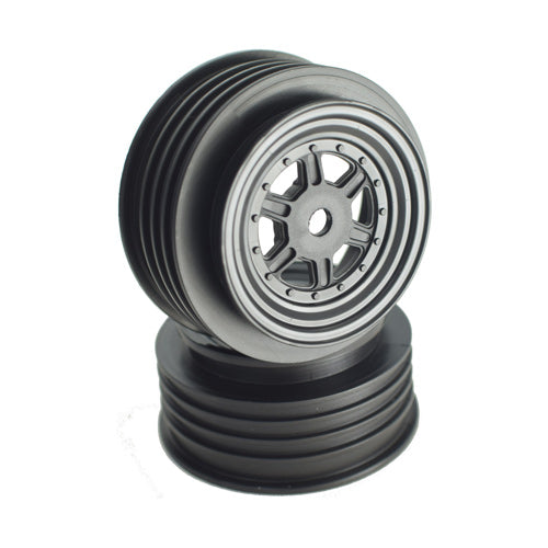 Gambler Front Wheels with 12mm Hex / TLR Offset / BLACK (4 PC)