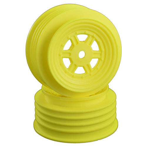 Gambler Front Wheels with 12mm Hex / TLR Offset / YELLOW (4 PC)