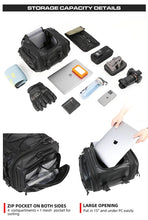 Load image into Gallery viewer, Motorcycle tail bag expandable 19-26L
