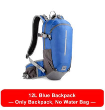 Load image into Gallery viewer, Cycling Backpack 12L Multifunctional Hiking MTB Hydration Bladder ready Blue
