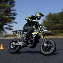 Load image into Gallery viewer, Promoto-SM 1/4 Super Moto Motorcycle, FXR, White: RTR Basic (Requires Battery and Charger) by LOSI
