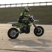 Load image into Gallery viewer, Promoto-SM 1/4 Super Moto Motorcycle, FXR, White: RTR Basic (Requires Battery and Charger) by LOSI
