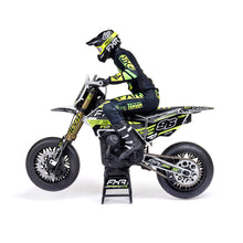 Load image into Gallery viewer, Promoto-SM 1/4 Super Moto Motorcycle, FXR, White: RTR Basic (Requires Battery and Charger) by LOSI
