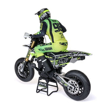 Load image into Gallery viewer, Promoto-SM 1/4 Super Moto Motorcycle, FXR, White: RTR with Battery and Charger by LOSI

