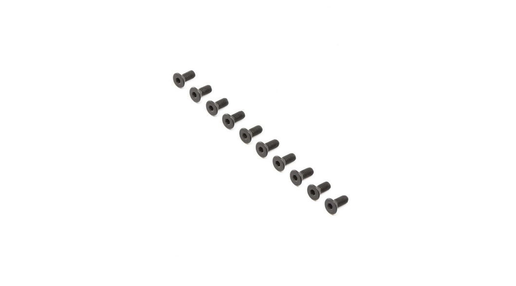 Flat Head Screws, Stl, BO, M4 x 10mm (10)