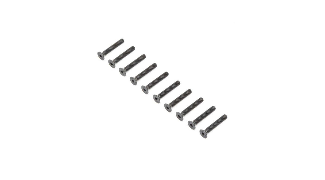Flat Head Screws, Stl, BO, M4 x 25mm (10)