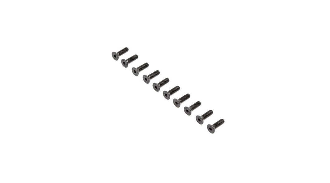 Flat Head Screws, Stl, BO, M4 x 14mm (10)