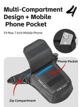 Load image into Gallery viewer, New  2.4L Motorcycle Leg/Tank Bag Multi Pocket w/Magnet &amp; Rain Cover
