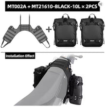 Load image into Gallery viewer, Universal Saddle Bag Mounting Base with 2x 10L Bag with removal Waterproof liner by Rhinowalk
