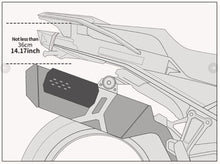 Load image into Gallery viewer, New 2026 Motorcycle Exhaust Heat Shield. 20x10x3cm (L/W/H) Alluminum Alloy Silver by Rhinowalk
