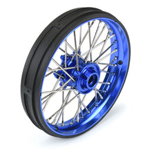 Load image into Gallery viewer, 1/4 Pro-Spec Aluminum V2 Bead Complete Bike F/R Wheel/MX33 Tire Combo Set Unmounted, Blue: Promoto-MX by Proline

