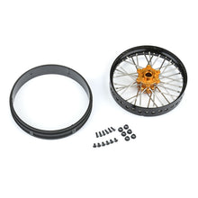 Load image into Gallery viewer, 1/4 Pro-Spec Aluminum V2 Bead Complete Bike F/R Wheel/MX33 Tire Combo Set Unmounted, Black/Gold: Promoto-MX by Proline

