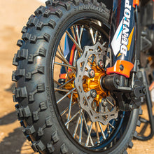 Load image into Gallery viewer, 1/4 Pro-Spec Aluminum V2 Bead Complete Bike F/R Wheel/MX33 Tire Combo Set Unmounted, Black/Gold: Promoto-MX by Proline
