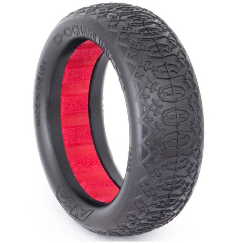 1:10 BUGGY EVO CHAIN LINK 2WD FRONT (ULTRA SOFT) W/ RED INSERT by AKA