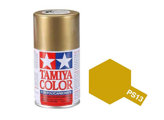 Tamiya Spray Paint-PS-13 POLYCARB SPRAY GOLD