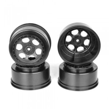 Trinidad SC Wheels for Associated SC5M - SC10 - ProSC / BLACK / 4pcs