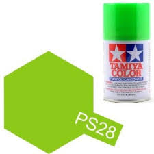 Tamiya Spray Paint-PS-28 POLYCARB SPRAY FLURGREEN