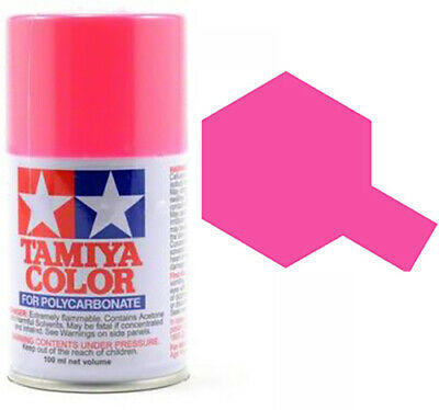 Tamiya Spray Paint-PS-29 POLYCARB SPRAY FLUROPINK