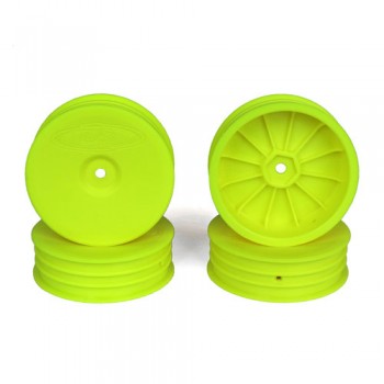 Slim Speedline Buggy Wheels for Associated B6 - B6D / Kyosho RB6 / Front / YELLOW / 4Pcs