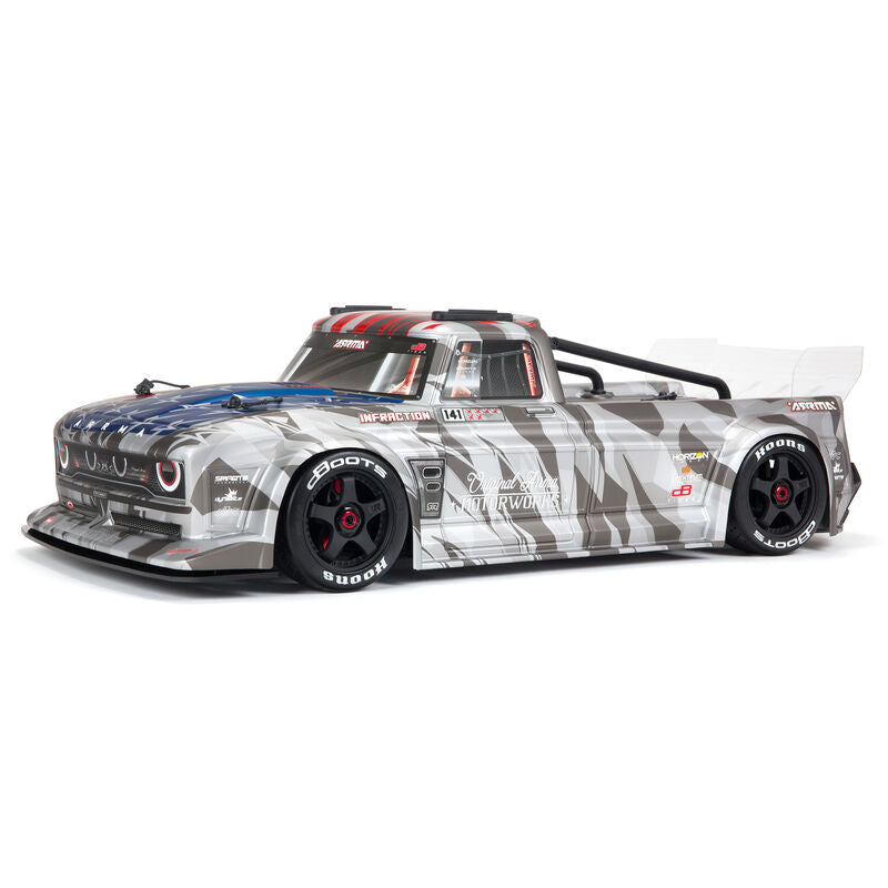 1/7 INFRACTION 6S BLX All-Road Truck RTR, Silver With Handbrake