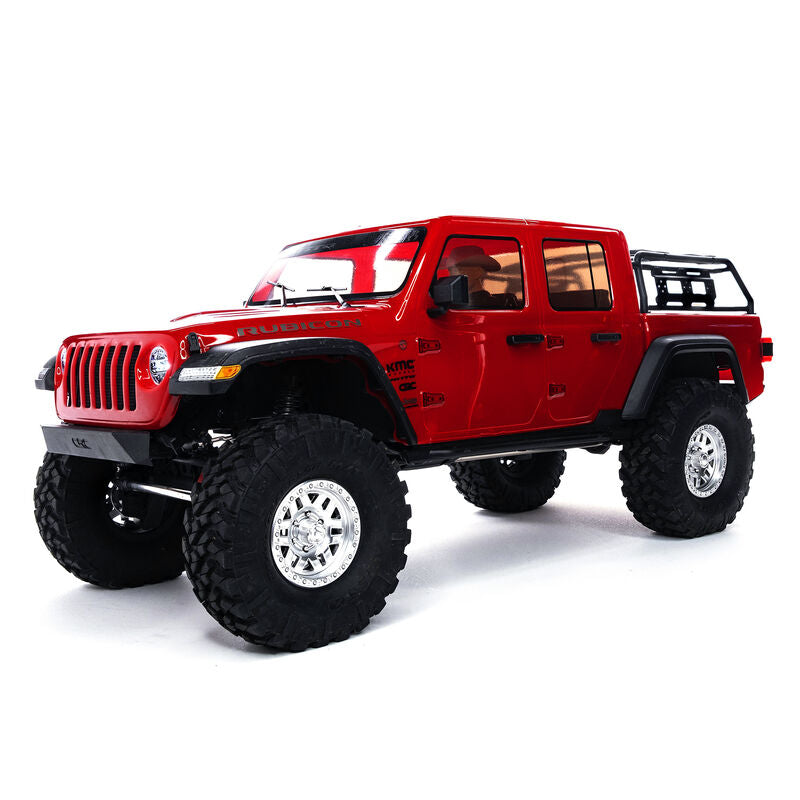 1/10 SCX10 III Jeep JT Gladiator Rock Crawler with Portals RTR, Red by Axial