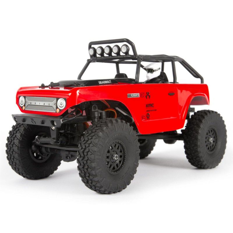 1/24 SCX24 Deadbolt 4WD Rock Crawler Brushed RTR, Red by AXIAL