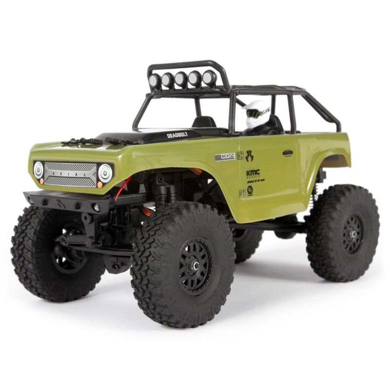 1/24 SCX24 Deadbolt 4WD Rock Crawler Brushed RTR, Green by AXIAL