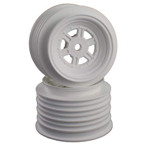 Gambler Rear Wheels for Late Model / MWM / Street Stock / 12mm Hex / AE -TLR / WHITE (4 PC)  1.7/2.2in