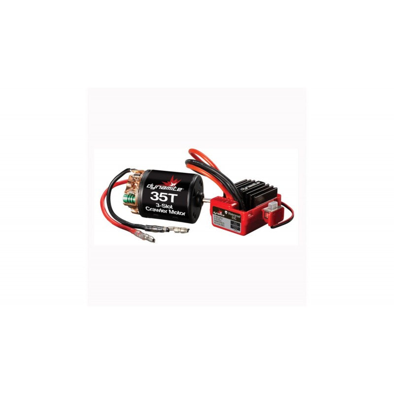 Brushed Crawler Motor/ESC Combo, 35T: 3.5mm Bullet, EC3