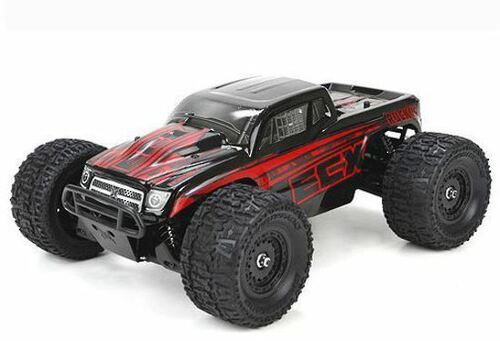 1/18 Ruckus 4WD Monster Truck RTR, Black/Red w/2A Peak Charger by ECX