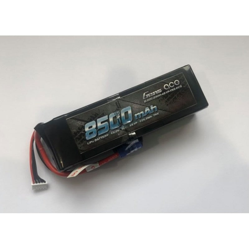Gens Ace 8500mah 4S 14.8v 50C EC5 Plug & XH Balance 155x47x42mm 665g Suit 8S Kraton