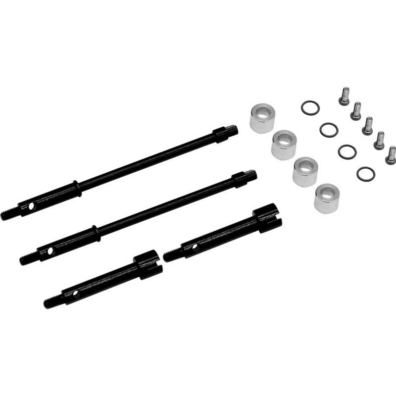 4MM Steel Drive Stub Axles SCX24 by Hot Racing