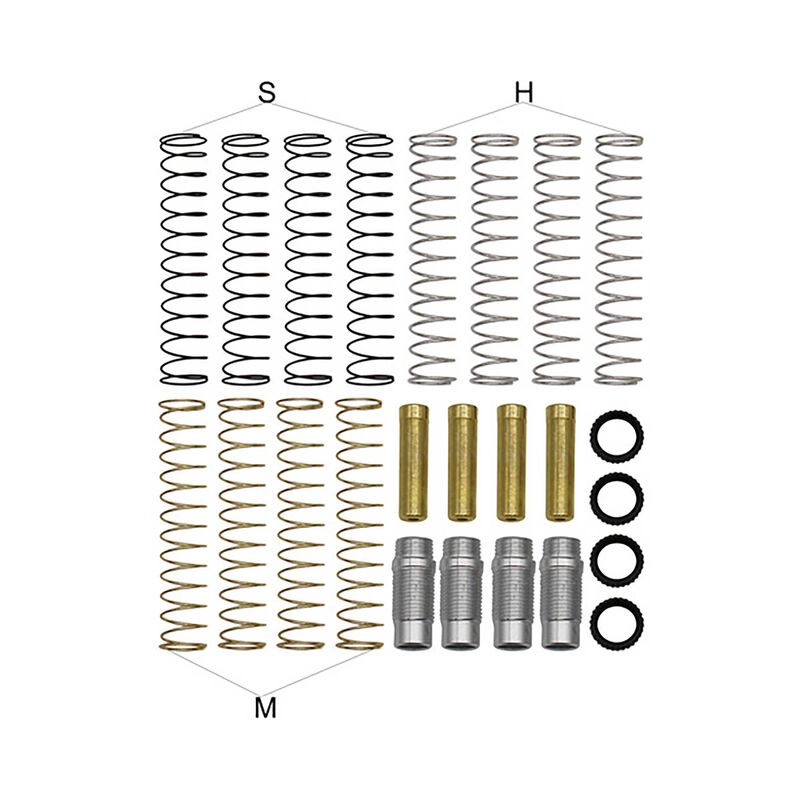 Conversion Threaded Tele shock Kit Scx24 by Hot Racing